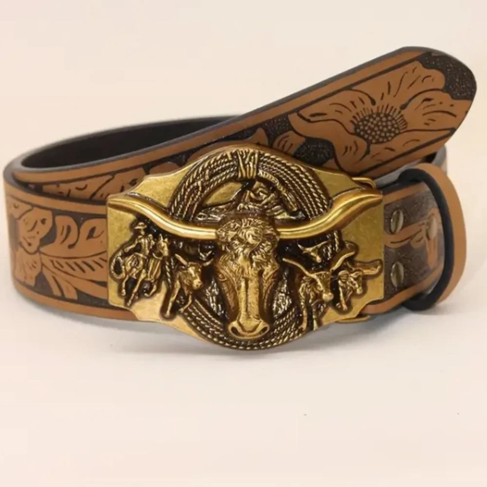 SALE 1 Left ! boho western steer belt